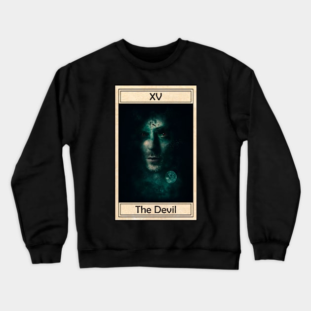 The Devil Crewneck Sweatshirt by Gwraggedann